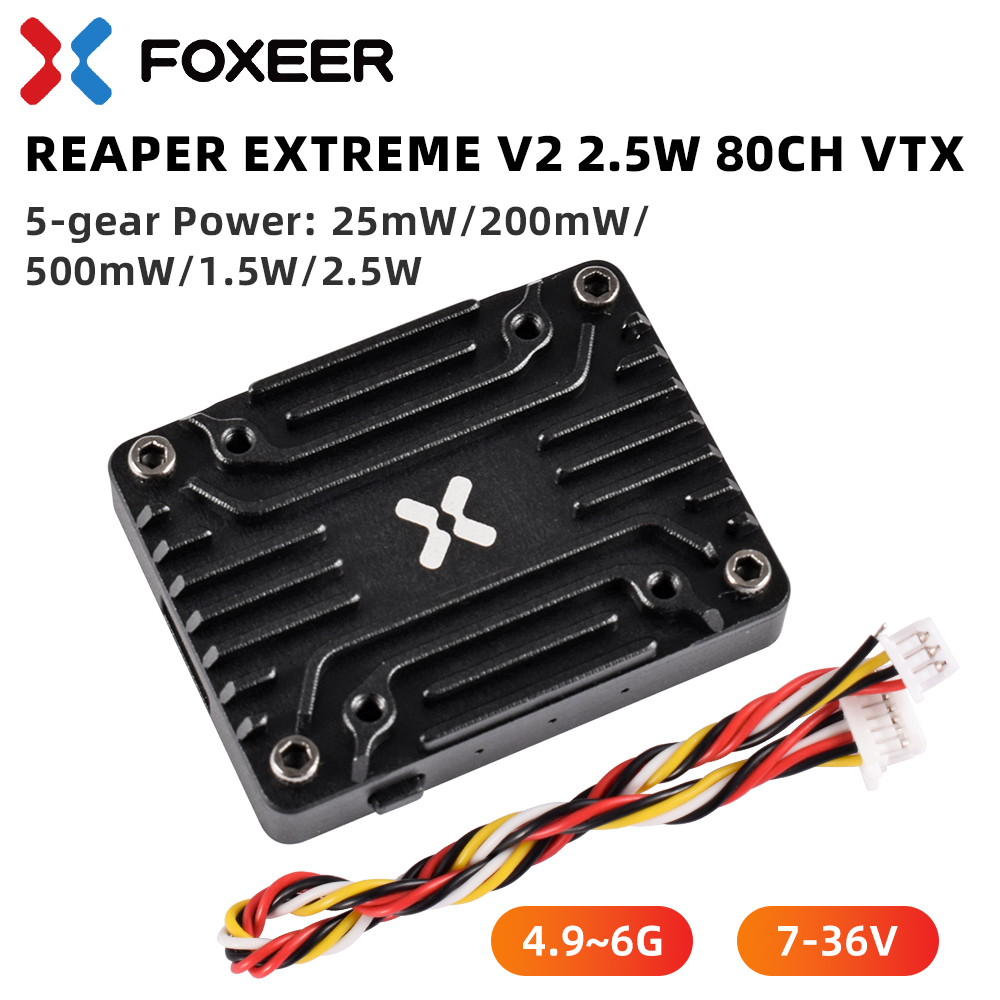 Foxeer 5.8G Reaper Extreme V2  - Foxeer Reaper Extreme 2.5W Vtx review and price